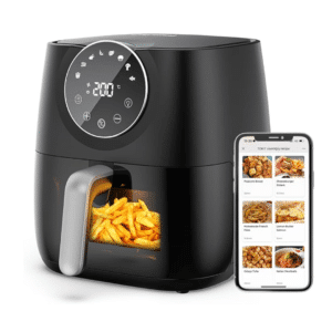 Freidora sin Aceite 5,7L, 1700W, Joyami Air Fryer, Pantalla Táctil LED, Cesta Antiadherente.