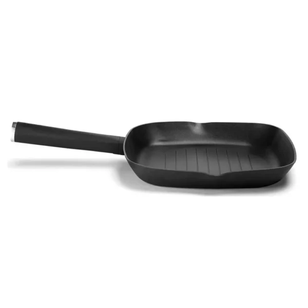 Set de cocina Guzzini Cooking: Asadora grill 28x28 cm, Crepera 26 cm y Paellera 36 cm - Revestimiento Quantanium con Titanio, Apto para Todo Tipo de Cocinas Incluida Inducción