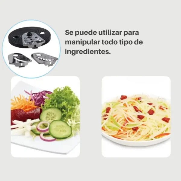 Procesador de Alimentos, 6 en 1 Multifunción 700W, 1.4L, 2 velocidades