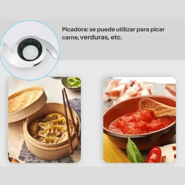 Procesador de Alimentos, 6 en 1 Multifunción 700W, 1.4L, 2 velocidades