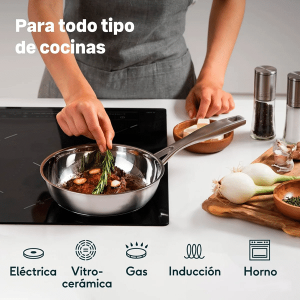 Sartén de Acero Inoxidable WeCook